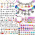 Alcyuh 162Pcs DIY Charm Bracelet Making Kit for Girls Bangle Bracelets Kit Jewelry Making Supplies with Beads, Pendant Charms, Bracelets and Neckl...