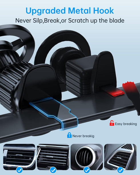 UBeesize Magnetic Car Mount Holder | 360° Rotation for iPhone 12/13/14 and More | for Air Vent & Desk & Dashboard Mount | 18 N52 Magnets for Magsa...