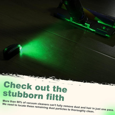 Vacuum Cleaner Dust Display LED?Reveal Microscopic Dust & Illuminate Invisible Pet Hair Cat Dog Fur?Suitable for All Vacuum Cleaners?Universal Acc...
