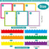 90 Pcs Science Fair Board Supplies Include 72 Trim Scalloped Bulletin Board Borders 18 Presentation Board Subtitles for Classroom Office Display B...