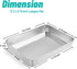 TeamFar Lasagna Pan, 12.3’’ x 9.75’’ x 2’’, Stainless Steel Rectangular Cake Brownie Casserole Pan For Roasting Baking, Healthy & Heavy Duty, Brus...