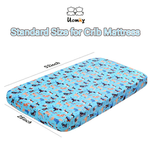 Crib Sheet - Fitted Crib Sheet Baby Sheet for Standard Crib and Toddler mattresses Nursery Bedding Sheet Crib Mattress Sheets for Boys and Girls 1...