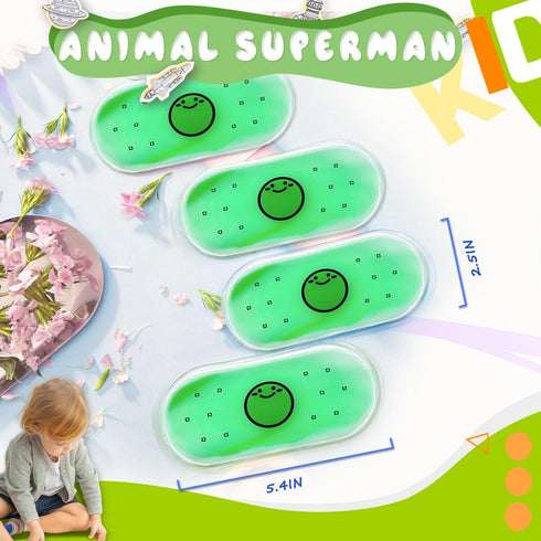 Boo Boo Ice Packs for Kids Toddler Reusable Baby Ice Pack, Kids Ice Pack, Hot or Cold Pack Gel Cooling Pad, for Pain Relief, Tired Eyes, Child Inj...
