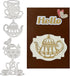GLOBLELAND 4Pcs Metal Teapot Tea Cup Cutting Dies Tea Cup with Butterfly Stencil Template for Tea Party Invitations Scrapbook Embossing Christmas ...