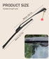 UTV Wiper,UTV Windshield Wiper Kit,Car Accessories UTV Manual Hand Operated Windshield Wiper Assembly with Instruction,Compatible with Polaris Ran...