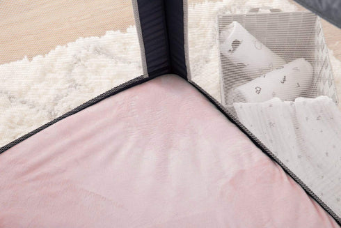 TL Care Heavenly Soft Chenille Fitted Pack N Play Playard Sheet 27" x 39", Warm and Cozy Chenille Pack and Play Sheet, Pink, for Boys and Girls, F...