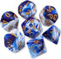 QMAY DND Dice Set - Polyhedral Dice (Blue Mix White) 7 Pcs for Dungeon and Dragons D&D RPG Role Playing Games Dice with Dice Bag...