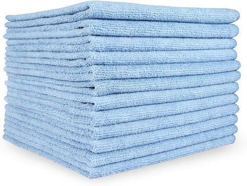 Arkwright Microfiber Cleaning Cloths - (Pack of 12) Lint & Streak-Free Drying Wash Towels, 320 GSM Super Absorbent & Quick Dry, Perfect Cleaner fo...