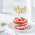 Thank You Cake Topper, Gold Glitter Engaged, Wedding, Bridal Shower, Thanksgiving Day Party Decorations...