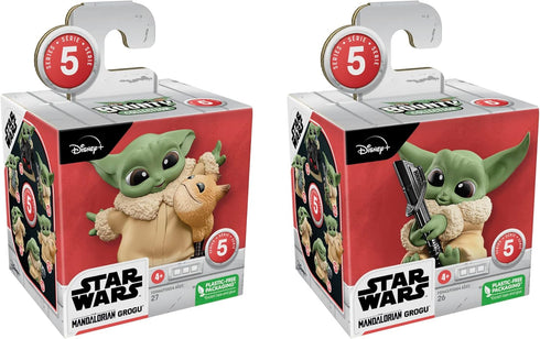 STAR WARS The Bounty Collection Series 5, 2-Pack Grogu Figures, 2.25-Inch-Scale Loth-Cat Cuddles, Darksaber Discovery, Kids Ages 4 and Up...