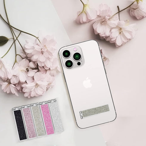 Phone Kickstand - Folding Invisible Portable Metal Cell Phone Stand for Desk - Compatible with iPhone 14/14 Plus/14 Pro/14 Pro Max, iPhone 13/12, ...