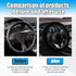 Car Fluffy Steering Wheel Cover, 15'' Universal Furry Auto Steering Wheel Protector for Warm Winter, Elastic Non-Slip Car Steering Wheel Cover, Ve...