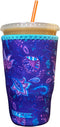 Koverz Iced Coffee Sleeve, Insulated Neoprene Cup Sleeve, Fits a 32 Oz. Coffee Cup, Washable and Reusable, Iced Coffee Accessories, Large Violet W...