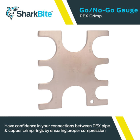 SharkBite 3/8 Inch PEX Crimp Tool Go / No-Go Gauge, Plumbing Fittings, 23080...