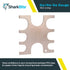 SharkBite 3/8 Inch PEX Crimp Tool Go / No-Go Gauge, Plumbing Fittings, 23080...