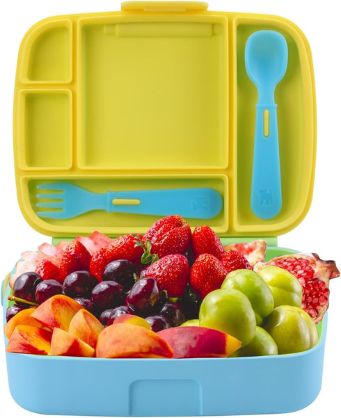 Toddler Kids Feeding Utensil Spoon and Fork Set, Set of 4 (8 Utensils Total) Compatible with Munchkin Lunch Bento Box Replacement (Boy), AG001...