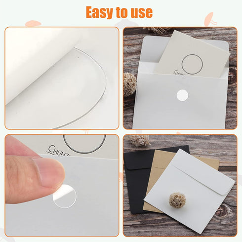 700 Pcs Double-Sided Adhesive Dots, 10mm Double Sided Sticky Dots Stickers, Round Acrylic No Traces Strong Adhesive Sticker Waterproof Dot Sticker...