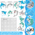 60 Pcs Shark Bulletin Board Cutouts Decorations Ocean Sea Animal Cutouts Shark Accents Paper Shark Cutouts for Kids Home School Chalkboard Classro...