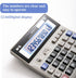 M&G Desk Calculator 12 Digit Extra Large LCD Display, Dual Solar Power and Battery, Accounting Calculator with Big Button, Battery Include, Perfec...