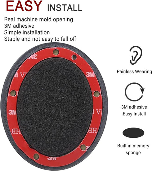 Studio 3 Ear Pads Cushions Replacement Earpads for Beats Studio 2 & Studio 3 Wired & Wireless Headphones, Ear Cushions Memory Foam Earpads with So...