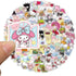 100pcs Sanrio Cartoon Stickers for Kids, Kawaii Hello Kitty Melody Kuromi Gift for Teen Girl Laptop Travel Case Phone Bike Water Bottle Guitar Com...