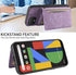 Phone Case for Google Pixel 4 Wallet Cover with Crossbody Shoulder Strap and Leather Credit Card Holder Pocket Slim Stand Cell Accessories Mobile ...