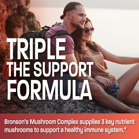 Triple Mushroom Complex - Maitake - Reishi - Shiitake - Powerful Antioxidant and Immune System Booster - Full Spectrum Mushroom Complex - 600 mg C...