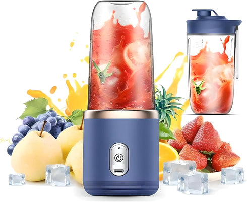 Paramexview® Portable Blender 14oz for Juices & Smoothies with 6 blades USB rechargeable Fusion Blender BPA-free and eco-friendly material...