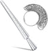 Ring Sizer Measuring Tool, NuLink Aluminum Ring Mandrel Dual Measurement Size Metal Rings Sizers Tools Kit Adjuster for Women Men Rings...
