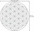 Aleks Melnyk No.389 Metal Stencil, Sacred Geometry Figures, Flower of Life Version, 1 PC, Template for Wood Burning, Engraving, Crafting, Scrapboo...