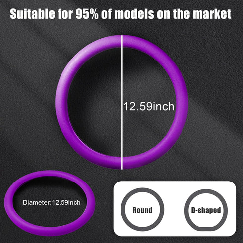 Car Steering Wheel Cover,Silicone Car Steering Wheel Protector,Universal Fit Automotive Steering Wheel Cover,Car Steering Wheel Protective Cover(P...