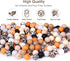 70Pcs Animal Silicone Beads Bracelet Making kit, 15mm Soft Rubber Round Beads Crafts for Keychain Wristlets Pacifier Clips Teething Lanyards Neckl...