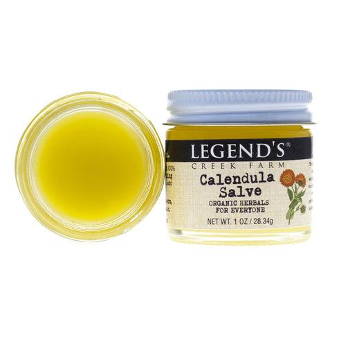 Legend's Creek Farm Herbal Salve - Healing Ointment with Calendula Flowers & Grapeseed Oil - Natural Balm for Dry Skin, Scrapes, & Stings - 1Oz Or...