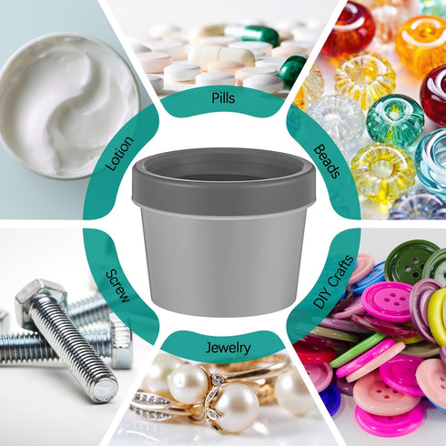 30 Set Plastic Cream Jars with Lids Spoons 3.4oz/100ml Refillable Cosmetic Pot Jars Leakproof Empty Travel Jar Concentrate Containers for Lotion F...