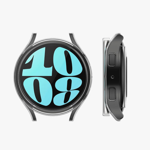 kwmobile Case Compatible with Samsung Galaxy Watch 6 40mm Case - 2X TPU Silicone Fitness Tracker Cover - Transparent...