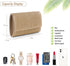 Straw Shoulder Crossbody Bag, Chain Evening Purse Envelope Clutch Handbag Summer Beach Bag...