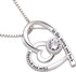 ALOV Jewelry Sterling Silver "I love you grandma to the moon and back" Love Heart Cubic Zirconia Pendant Necklace...