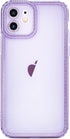 for iPhone 12 Case Cute Clear Bling Crystal Diamond Phone Case, with Sparkle Camera Len Protector Soft TPU Cover Case for Women Girls, Purple......