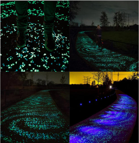 OGIFOAHC Glow in The Dark Rocks? Non-Toxic Glowing Stones for Use as Aquarium/Fish Tank Accessories or Indoor/Outdoor Decoration/Pathway/Garden(10...