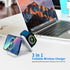 Wireless Charger 3 in 1,Foldable Charging Station,Magnetic Wireless Charging Pad Compatible with iPhone 15/14/13/12 Pro Max Plus,Apple Watch,AirPo...