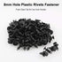 AHOMASH 8mm(5/16") Hole Plastic Rivets Fastener Push Clips for Car Auto Fender Bumper Body Panels, 120Pcs...