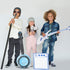 Beach 3pcs Inflatable Rock Star 80s 90s Party Decorations Inflatable Party Props Musical Instrument Blow up Banjo Carnival Party Favors Kids...