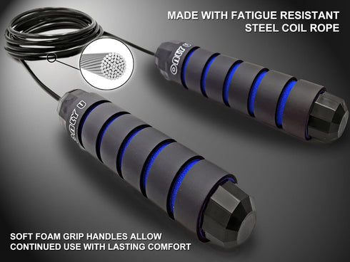 Jump Rope From Only U, Workout, Fitness, Exercise Equipment, Home Gym, Men Women and kids, Health, (Multiple Colors)...