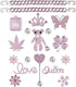 Bling Chain Charms for Clog Shoes Decoration, Luxury Rhinestone Cute Diamond Bear Love Flower Butterfly Crown Designer Jewelry Shoe Accessories fo...
