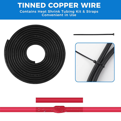 18/2 Gauge Electrical Wire 2 Conductor Extension Cable 25 Foot UL2464 Oxygen Free Stranded Tinned Copper Wire Low Voltage LED Cable for LED Lamps ...