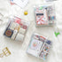 Washi Masking Tapes Multi Organizer Pouch, Minimalist Transparent Large-Capacity Visible Portable Storage Bag for Stationery Stickers Travel Small...