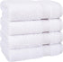 Cotton Paradise 100% Cotton Turkish Washcloth Set for Bathroom, 4 Piece Soft Absorbent Small Hand Face Towels Wash Rags, White...