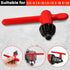 Hakkin Drill Press Chuck Key 5 Sizes, Chuck Press Wrench Key for Electric Drill Clamping Tool, Replacement Drill Clamping Wrench of 6mm, 10mm, 13m...