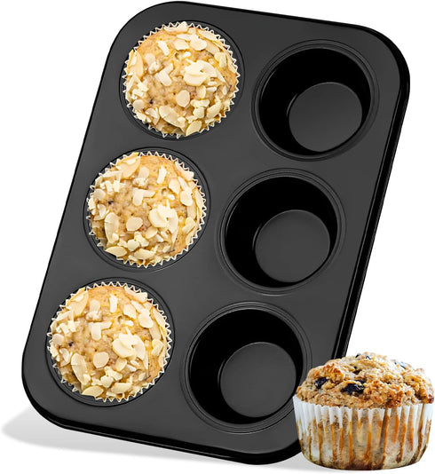 Muffin Baking Pan, Nonstick Premium Carbon Steel Muffin Pan for Baking, Cupcake Tin Cheesecake Pans...