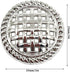 10pcs 25MM/1Inch Round Metal Vintage Grid Sewing Buttons for Blazer Button Set for DIY Craft(1#,Silver)...